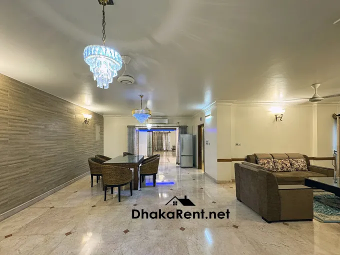 Fully Furnished Luxury Apartment in Baridhara. Located few meters from American School